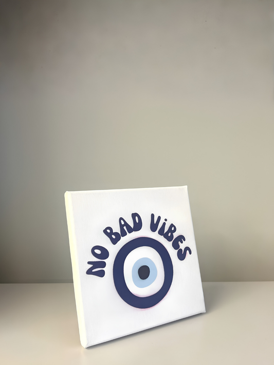 No Bad Vibes Rhinestone Kit 20x20 cm