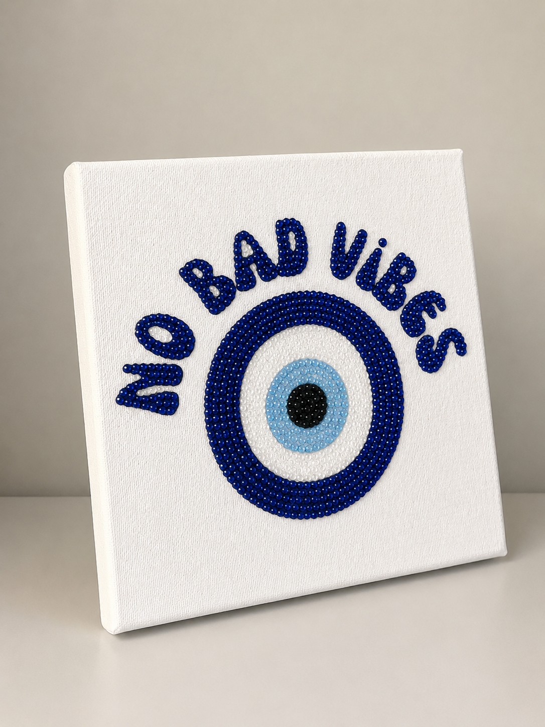 No Bad Vibes Rhinestone Kit 20x20 cm