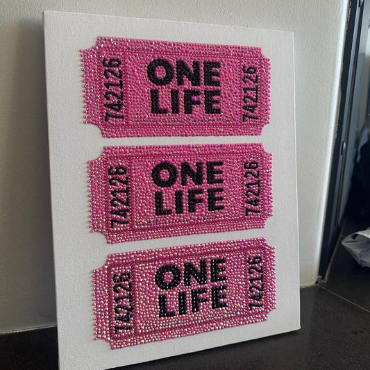 One Life Ticket Rhinestone Kit 25x35 cm