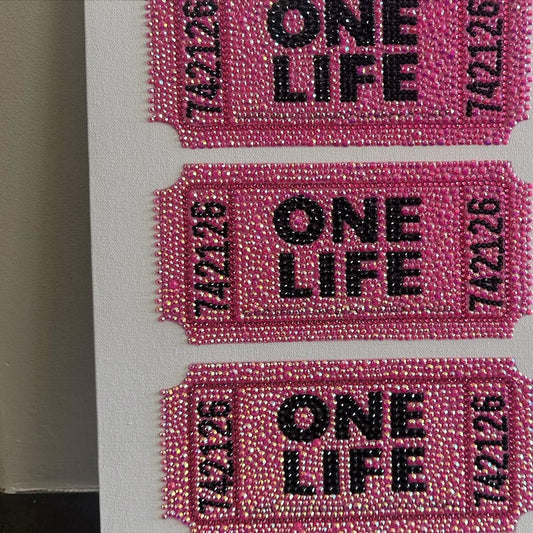 One Life Ticket Rhinestone Kit 25x35 cm